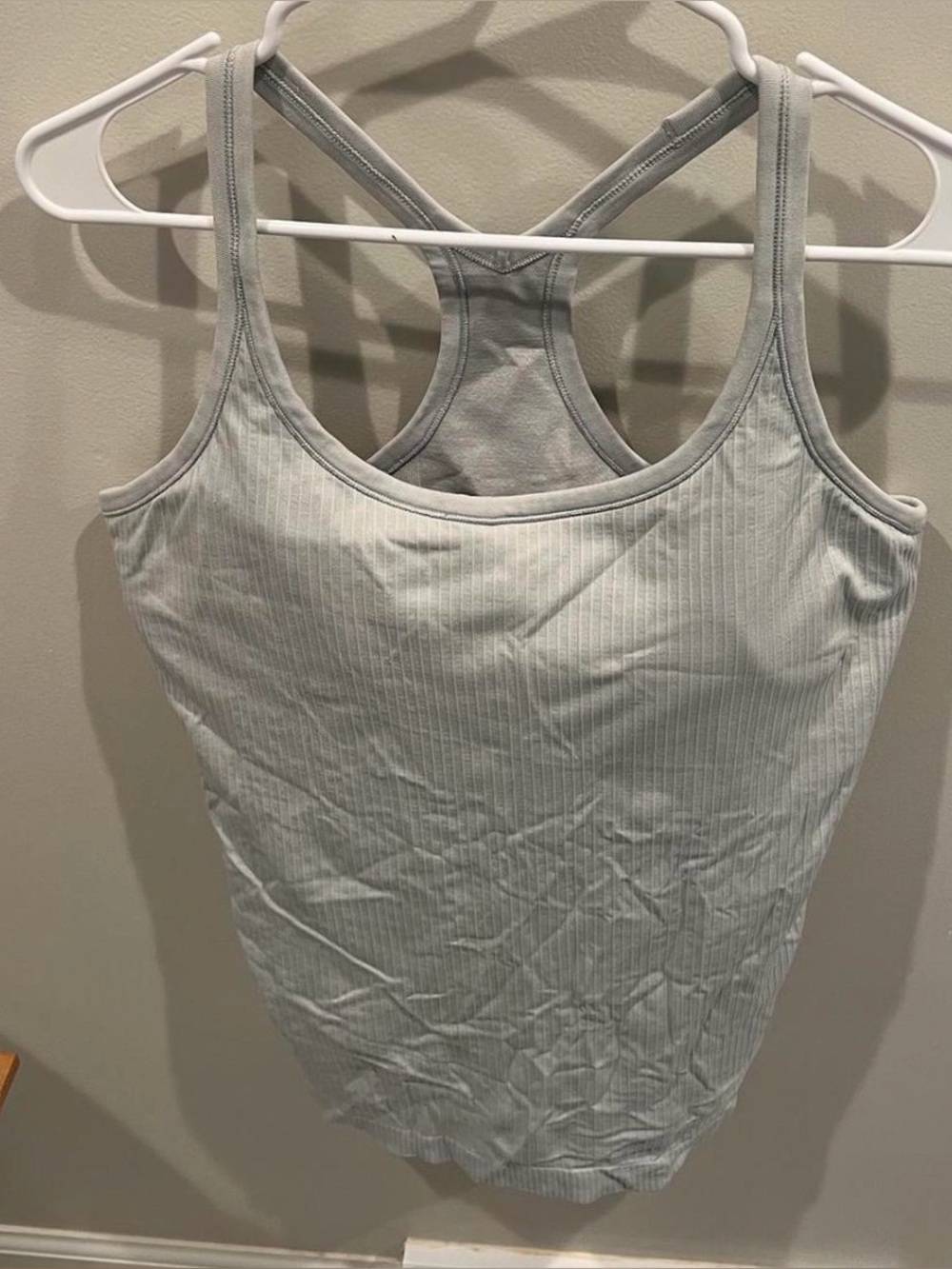 Lululemon Ebb To Street Tank II Size 12 Light Gray